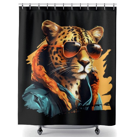 Street Style Cheetah | Cheetah Lovers Shower Curtains