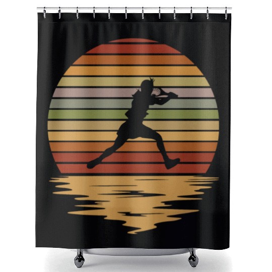 Tennis Color Night Shower Curtains