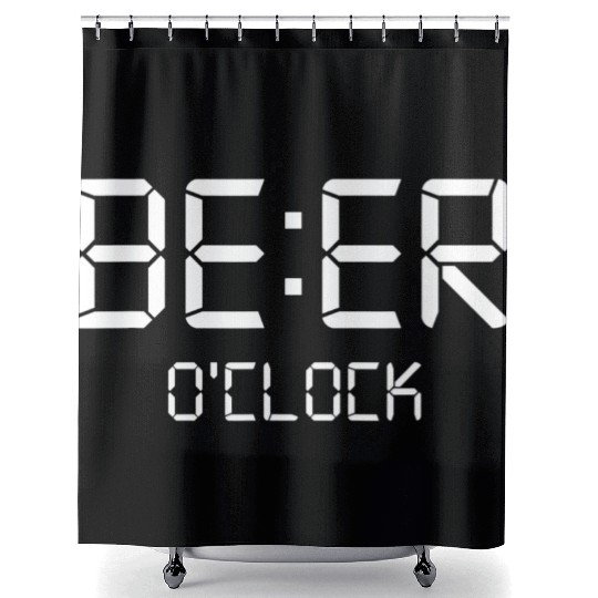 Beer Oclock Funny Saint Stpatricks Day Drinking Shower Curtains