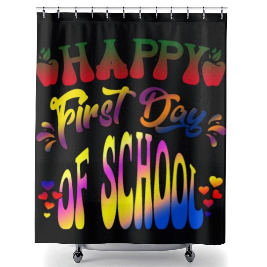 Happy Last Day Of School Teacher Student Graduatio Shower Curtains