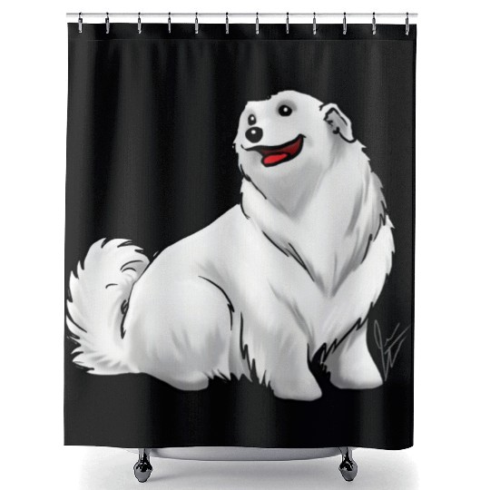 Dog Great Pyrenees White Shower Curtains