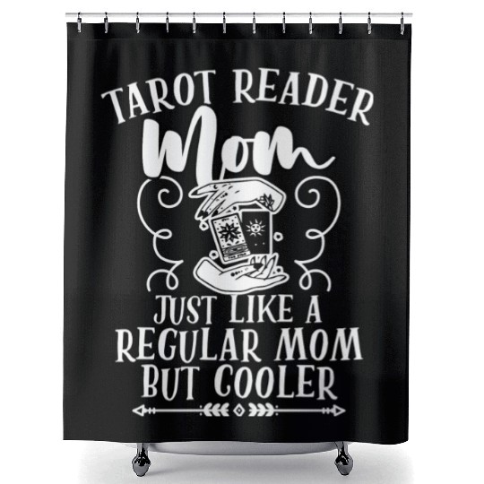 Funny Tarot Reader Mom Definition Tarot Card Shower Curtains