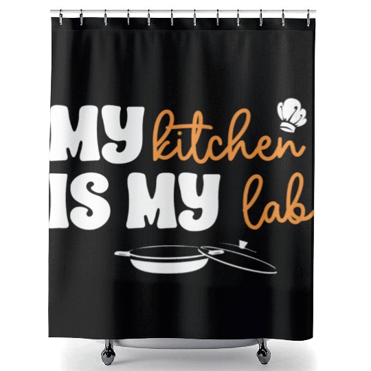 My Kitchen Is My Lab For Chef Cooking Lover Funny Shower Curtains