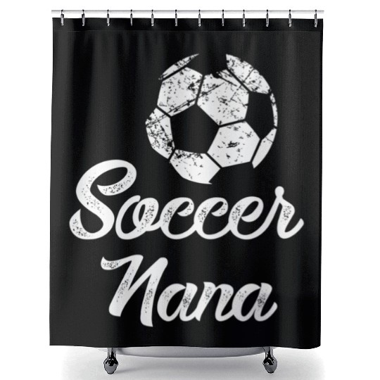 Soccer Nana Player Fan Shower Curtains