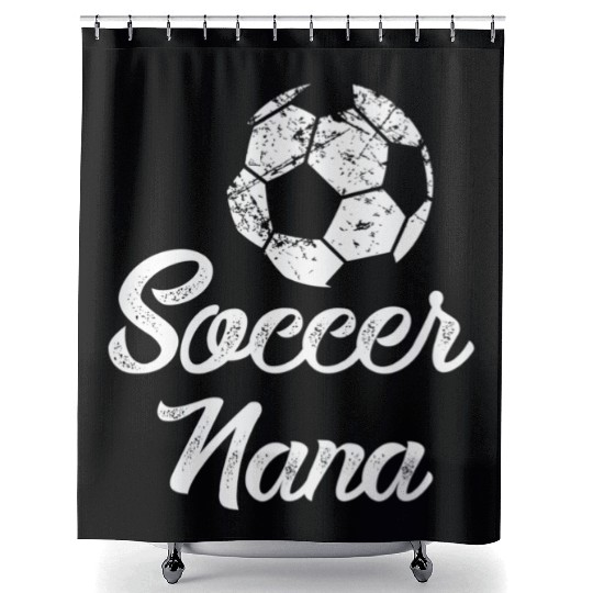 Soccer Nana Player Fan Shower Curtains