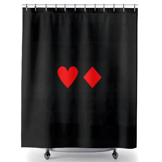 Funny Poker Player Design Shower Curtains