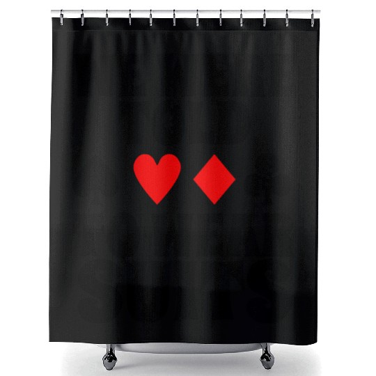 Funny Poker Player Design Shower Curtains
