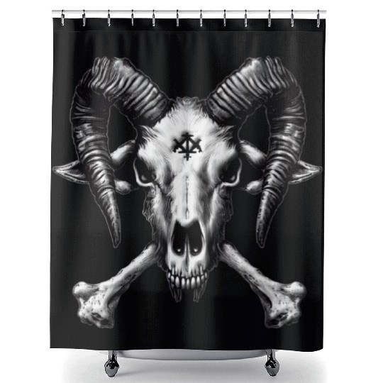 Cursed Capricorn Shower Curtains