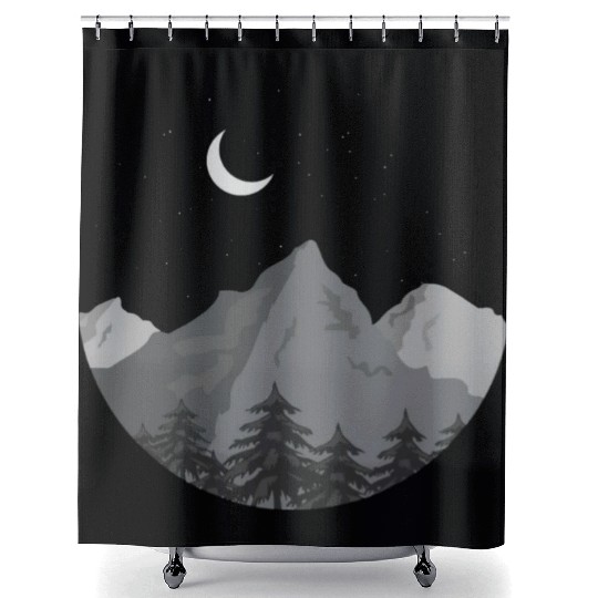 The mountain vally of destiny Shower Curtains