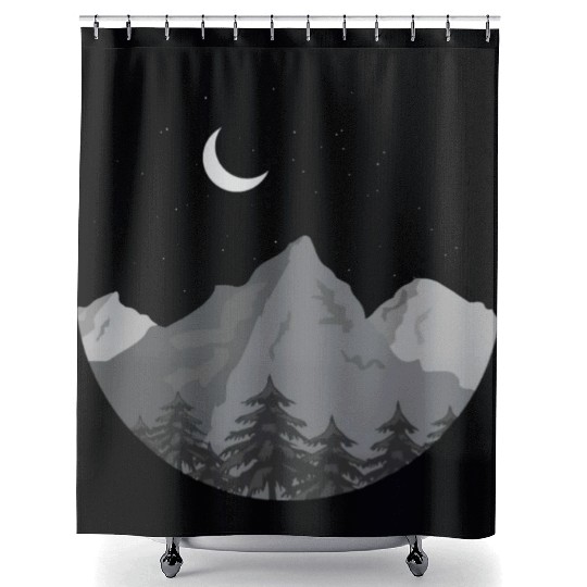 The mountain vally of destiny Shower Curtains