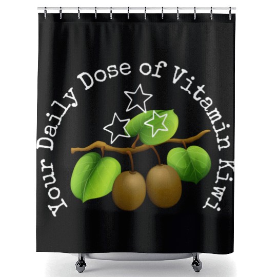 Your Daily Dose Of Vitamin Kiwi Shower Curtains