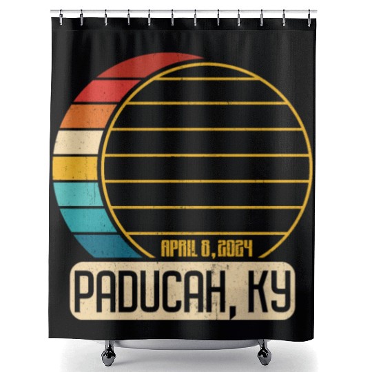 Total Solar Eclipse Kentucky Paducah April 28 2024 Shower Curtains