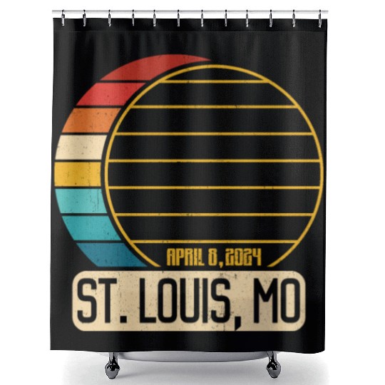 Total Solar Eclipse Missouri St. Louis EclipseSt. Shower Curtains