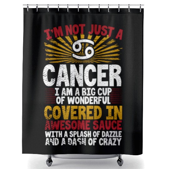 Astrology Sun Sign Cancer Zodiac Traits Shower Curtains