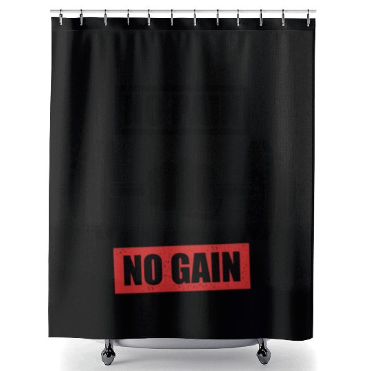 Power Up Your Workout With Our No Pain No Gain Gym Shower Curtains