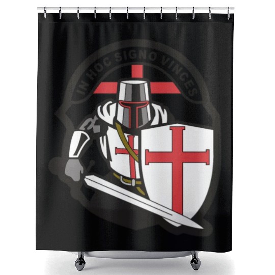 Crusader 'in Hoc Signo Vinces ' Knights Templar Shower Curtains