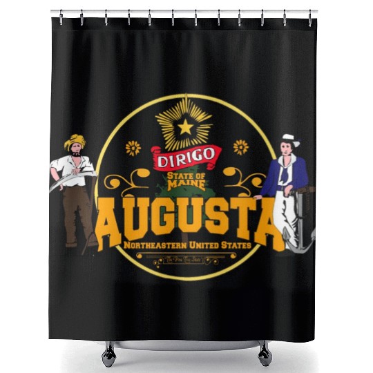 Augusta - State of Maine Shower Curtains