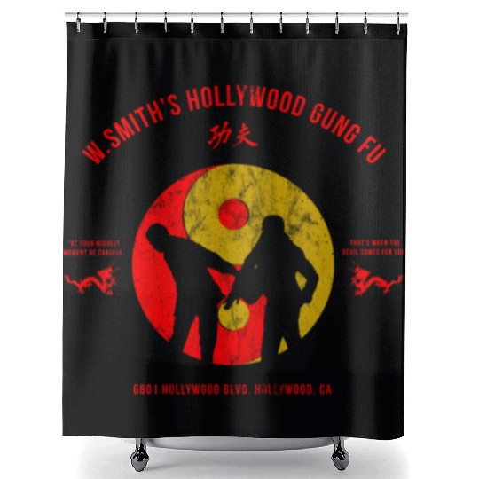 Smith's Hollywood Kung Fu Shower Curtains