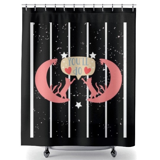 Funny Shower Curtains - I LOVE YOU