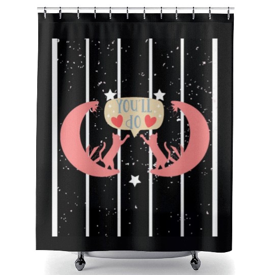 Funny Shower Curtains - I LOVE YOU