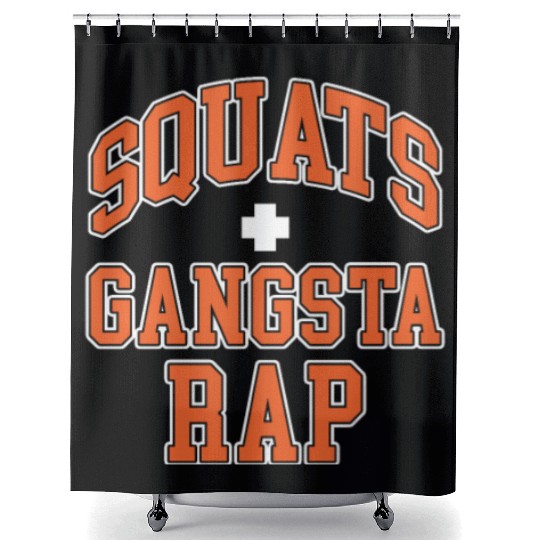 Squats Plus Gangsta Rap Shower Curtains