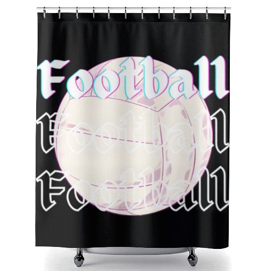Football is life , sport lover Shower Curtains