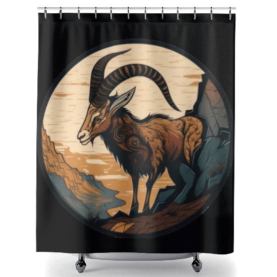 Capricorn Shower Curtains