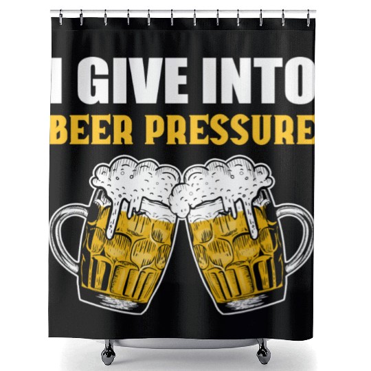 Beer Pressure Barkeeper and Bartender Gift Shower Curtains