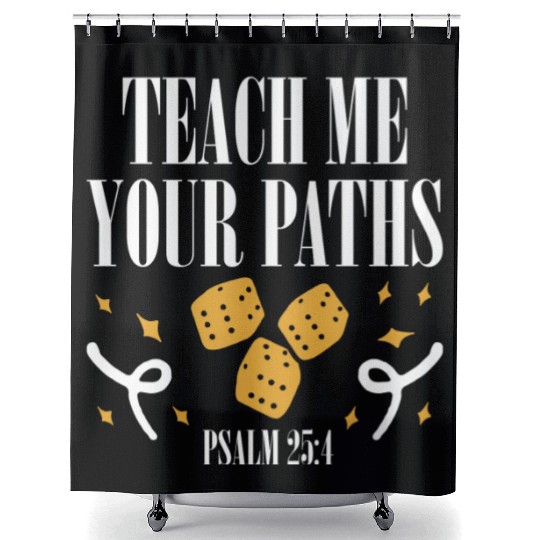 VBS Crew Teach Me Your Paths Psalm 25:4 Religious Shower Curtains
