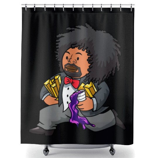 Rich Man Running Shower Curtains
