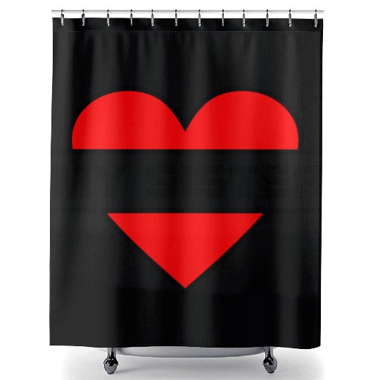 Heart I love my sister for true sisterly love 'Wit Shower Curtains