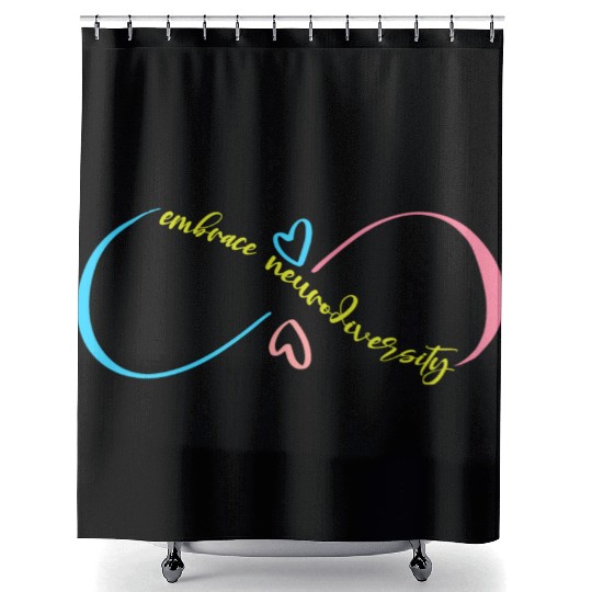 Embrace Neurodiversity Shower Curtains