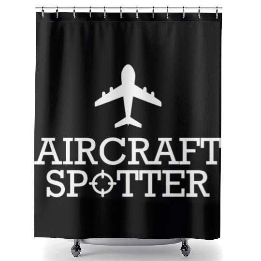 Aircraft Spotter Shower Curtains