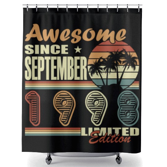 september 1998 Anniversary september 1998 septembe Shower Curtains