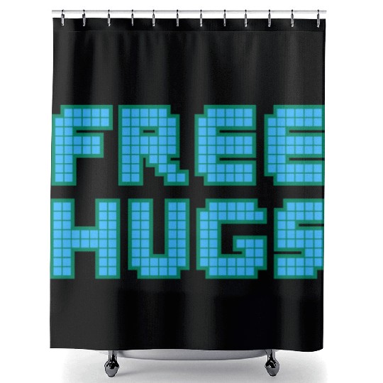 free hugs Shower Curtains
