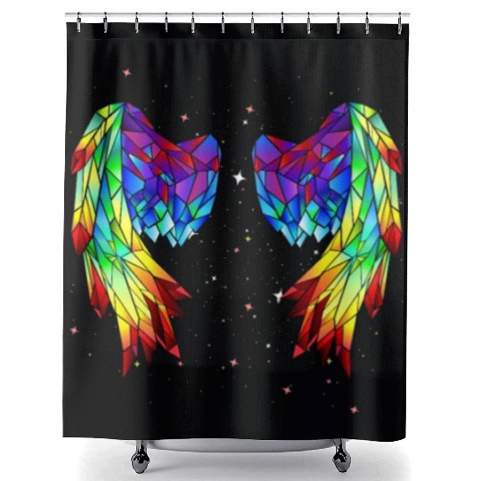 Angel Wings 1 300 Shower Curtains