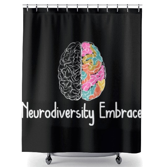 Neurodiversity Embrace Shower Curtains