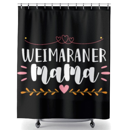 Weimaraner Mama Shower Curtains