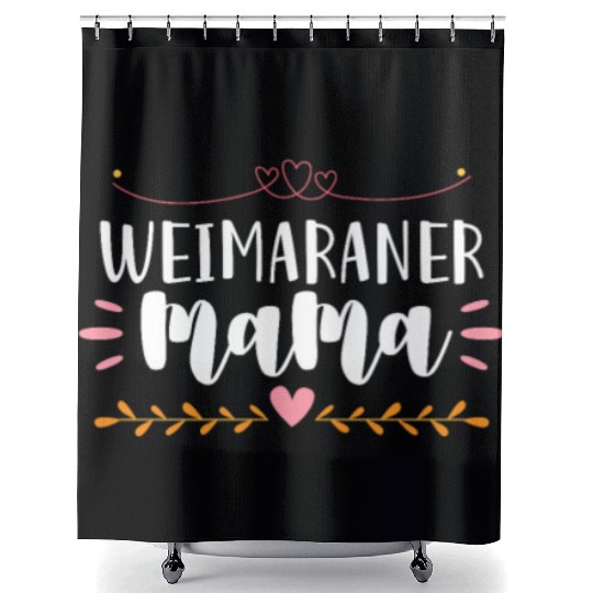 Weimaraner Mama Shower Curtains