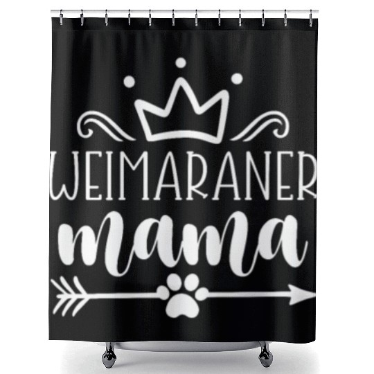 Weimaraner Mama Shower Curtains