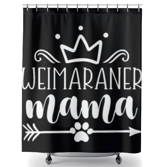 Weimaraner Mama Shower Curtains