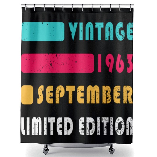 september 1963 Anniversary september 1963 septembe Shower Curtains