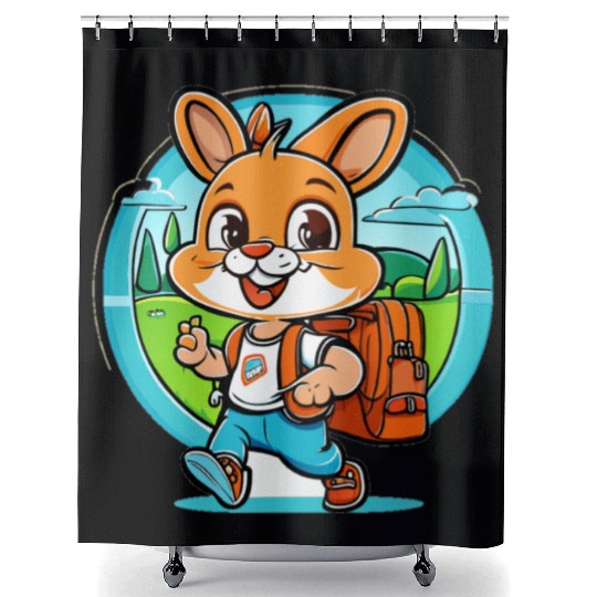 Back to school animals Shower Curtains