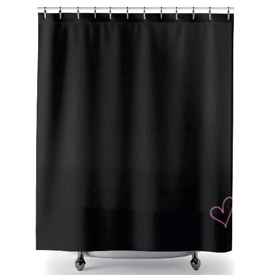 I am Grateful I am Abundant I am Blessed Black Shower Curtains