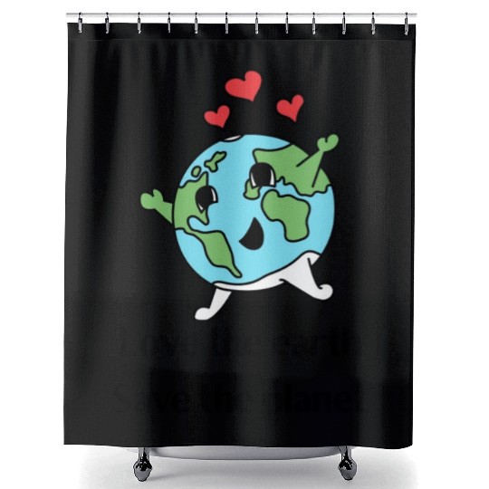 Love The Earth Save The Planet Shower Curtains