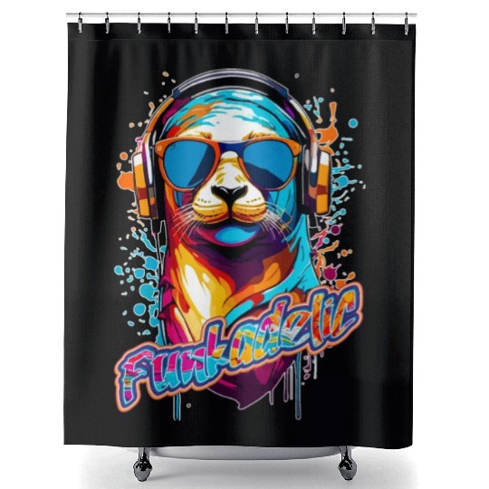 Funkadelic Seal Shower Curtains