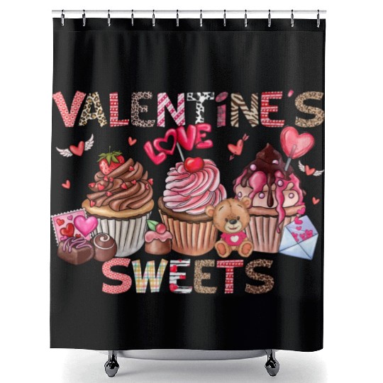 Sweet Valentine Shower Curtains