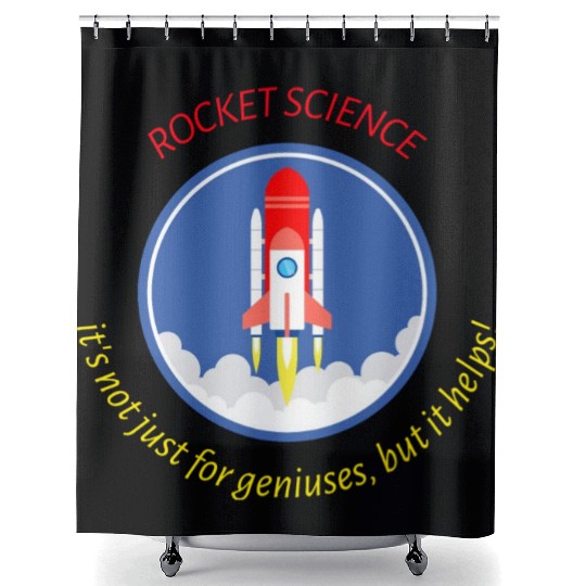 Rocket Scientist Shower Curtains