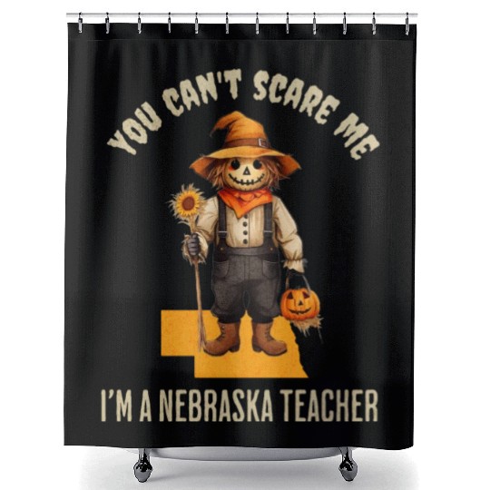I’m a Nebraska Teacher Halloween Fall Autumn Shower Curtains