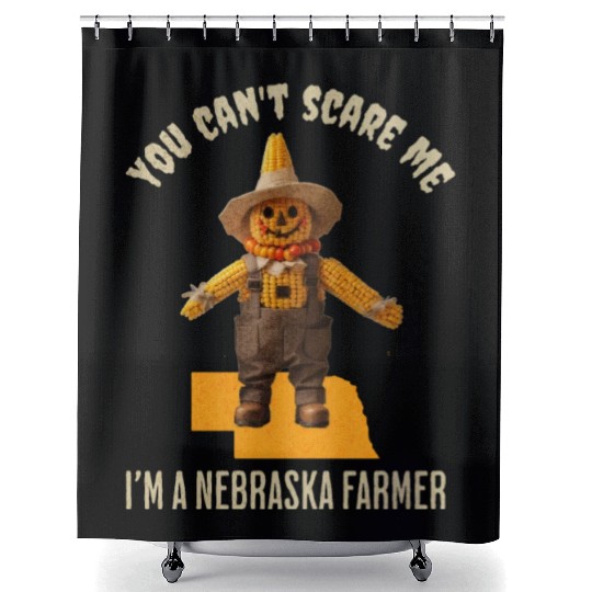 I’m a Nebraska Farmer Halloween Fall Autumn Shower Curtains